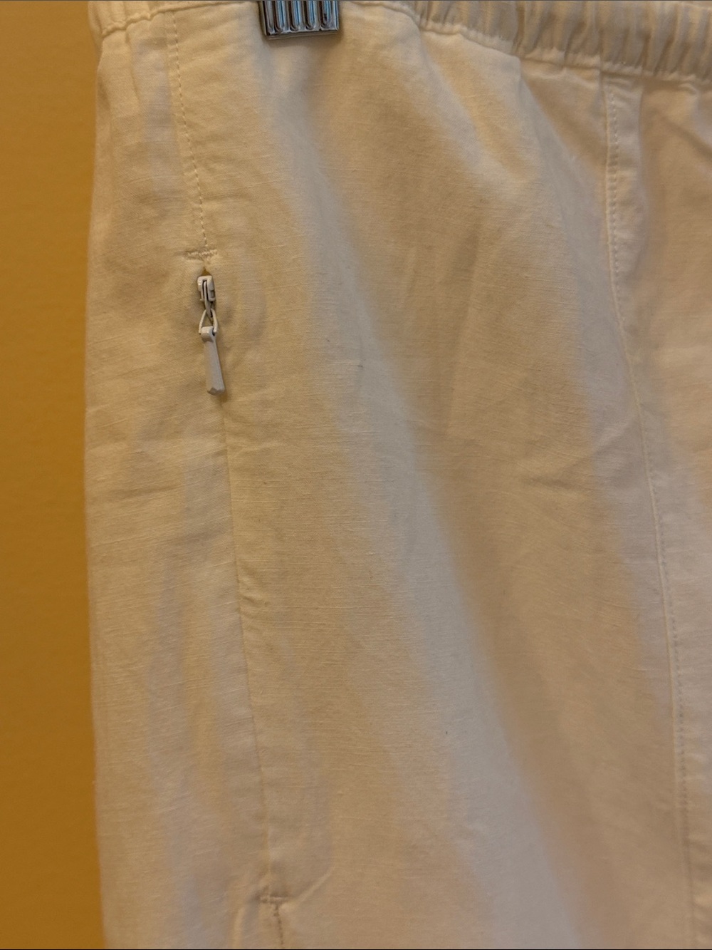 The North Face Women's White Ruffled-Hem Lace Detail Midi Skirt Linen Blend M - Picture 9 of 13
